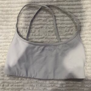Women's white Bo + tee Sports Bra